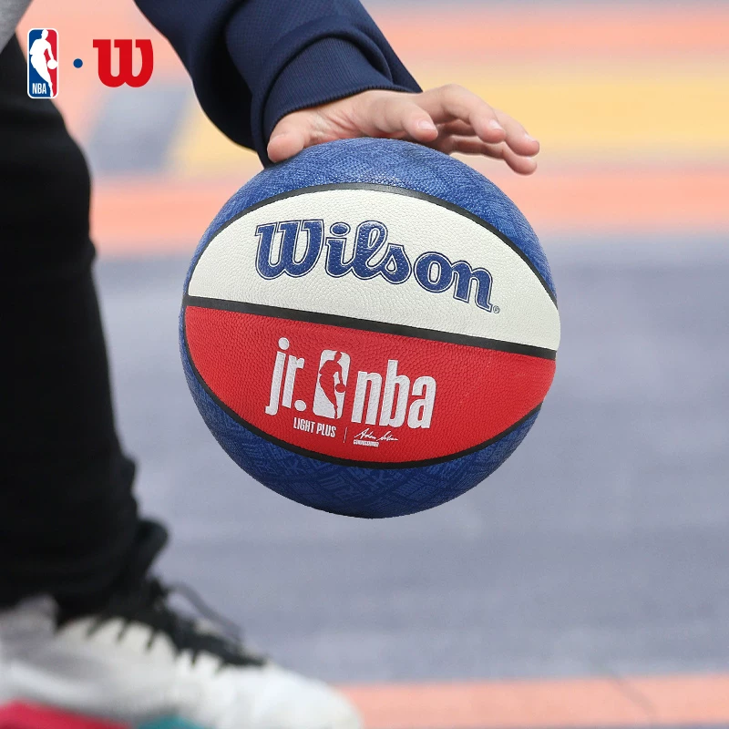 Официальный детский баскетбол Wilson Jr.NBA цветной основной школы для тренировки в помещении и на улице универсальный размер №4 №5