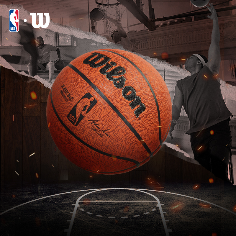 Wilson威尔胜官方NBA系列2.0比赛复刻成人6号7号篮球AUTHENTIC