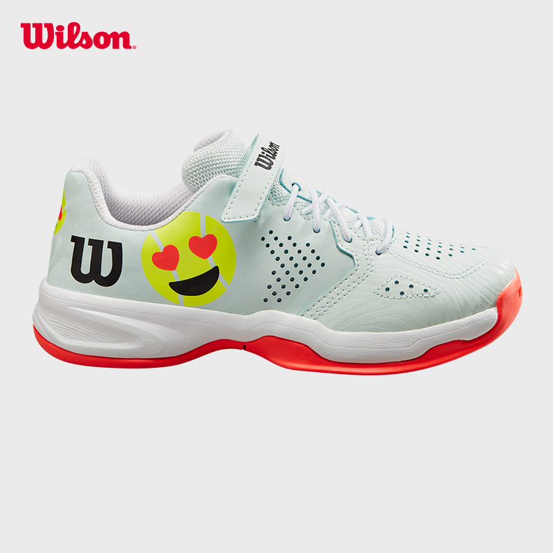 Wilson威尔胜官方24年新款青少年KAOS EMO系列耐磨专业百搭网球鞋 - 图1
