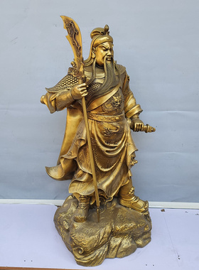 武财神关二爷全铜镇宅客厅