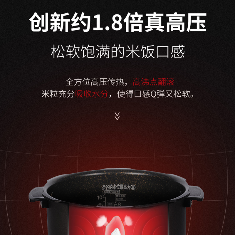 福库CUCKOO家用多功能智能高压电饭煲锅厨房大容量5升2-8人P1089