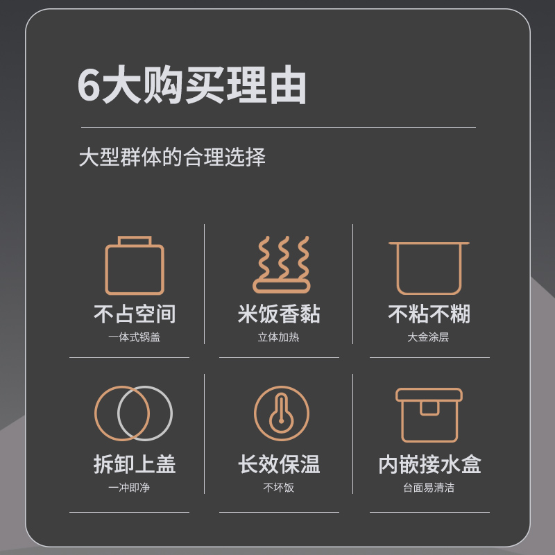 CUCKOO福库商用大容量35人份电饭煲学校食堂餐厅保温电饭锅3510R