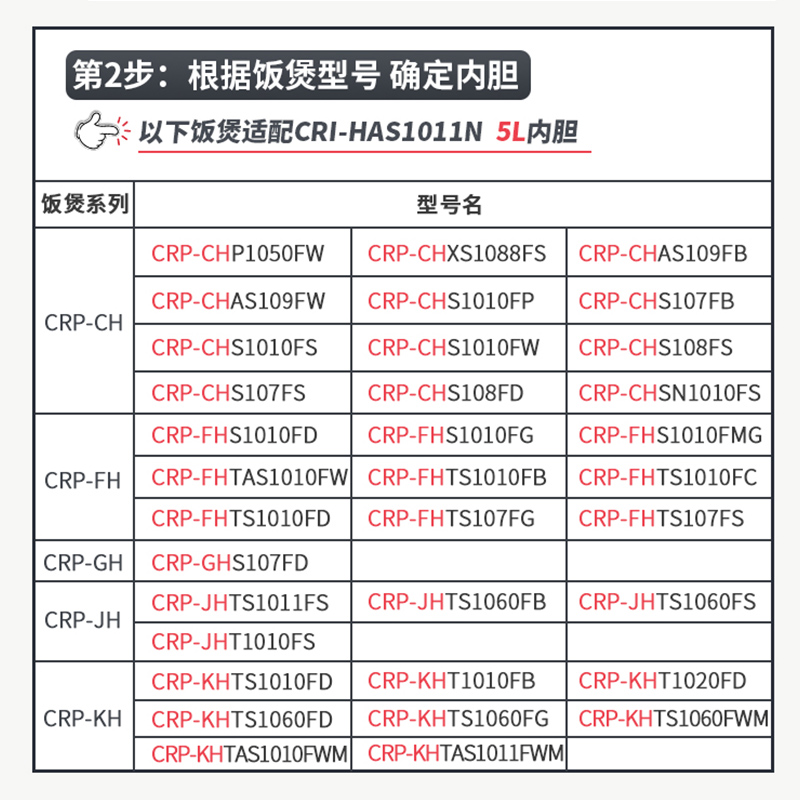 CUCKOO福库进口5L零涂层ECO不锈钢内胆HAS1011N