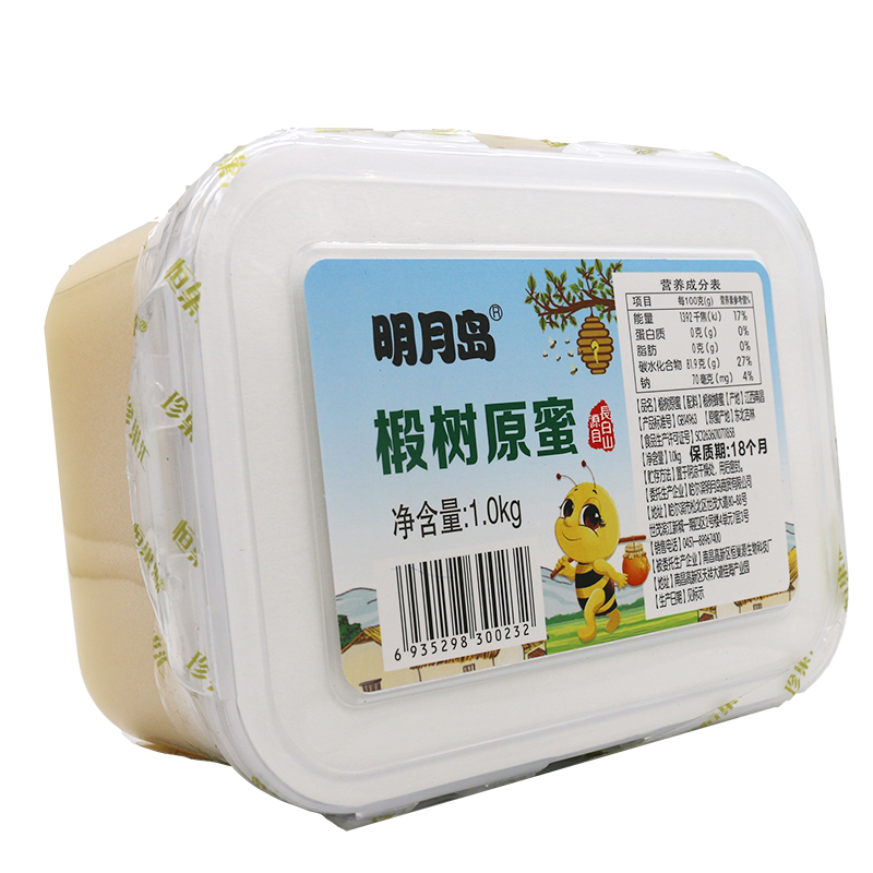 明月岛结晶椴树蜜雪蜜白蜜巢蜜东北野生蜂蜜1000克椴树原蜜纯-图2