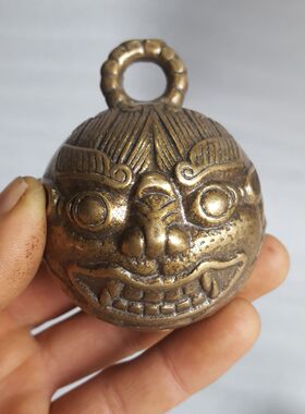 黄铜兽头铜铃铛复古工艺