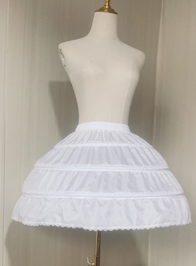 成人暴力45厘米裙撑婚纱洛丽塔Lolita 调节公主鱼骨演出蓬蓬衬裙