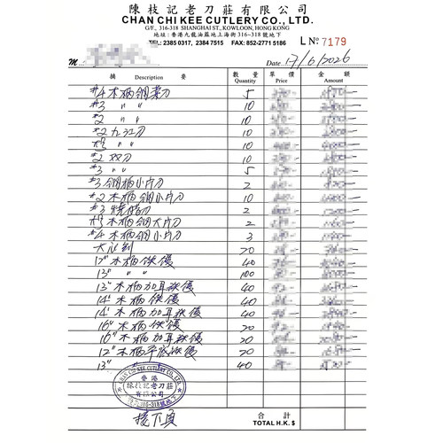 香港陈枝记九江刀正品 手工锻打砍骨刀 烧腊刀剁鸡鸭鹅大骨头砍刀 - 图1