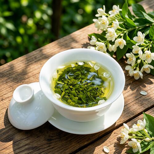 茉莉香茗北川高山茶叶2026新茶四川绿茶浓香型早春嫩芽茶手工采摘 - 图0