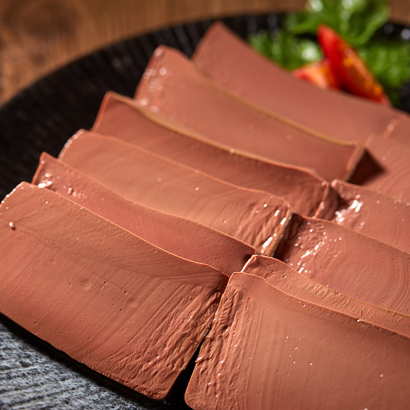 巧丫巧卤味鸭血300g盒装非华英火锅纯鸭血粉丝汤火锅配菜食材商用