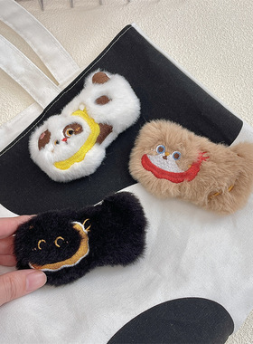 可爱毛绒胸针包包配件别针帆布包diy装饰衣服点缀饰品