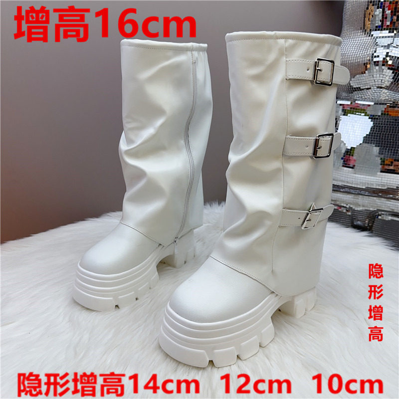 裤管靴隐形14厘米内增高女鞋12cm厚底松糕鞋高跟鞋10cm休闲鞋板鞋,淘宝优惠券,粉丝福利购,淘宝优惠卷