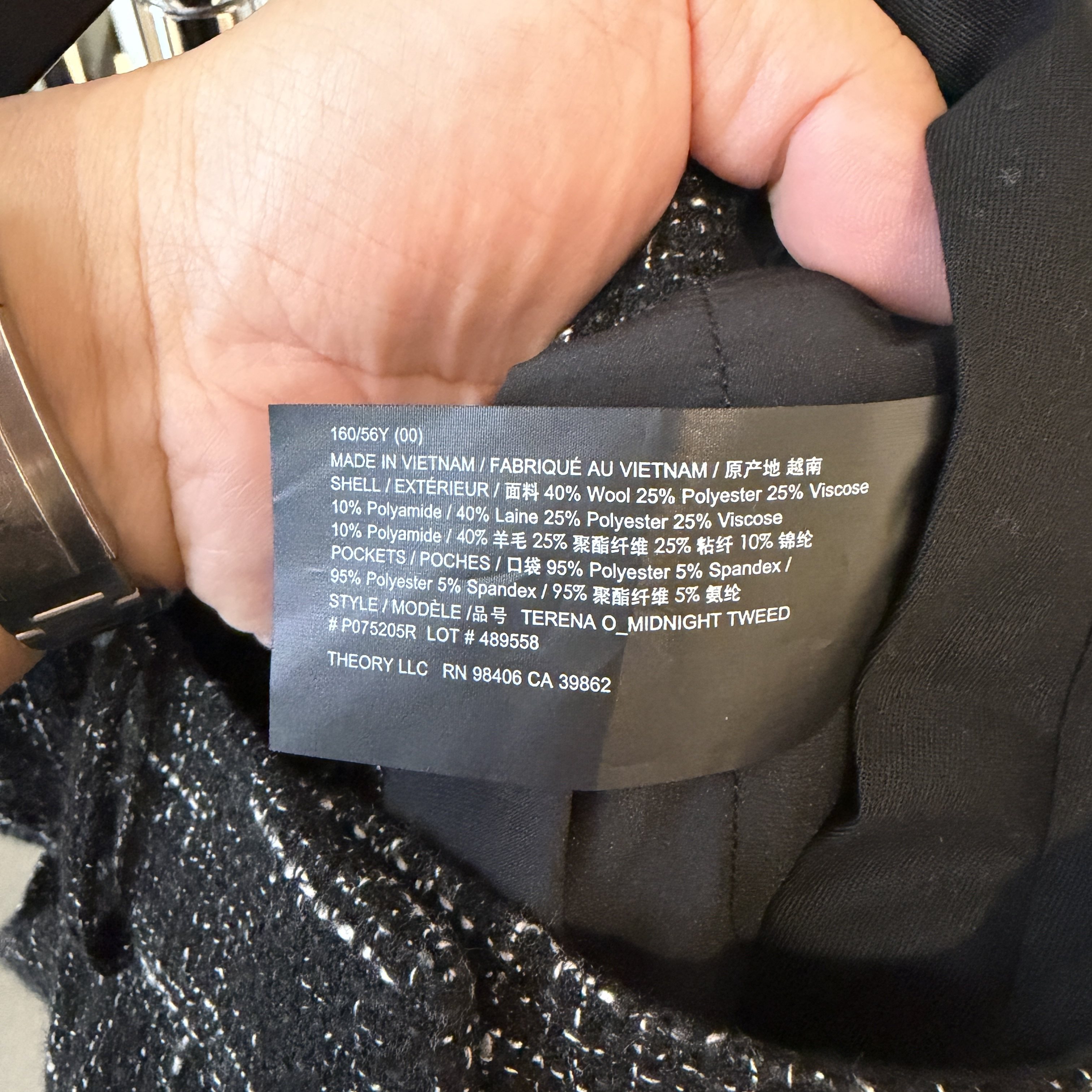 Theory女士经典羊毛混纺西裤 粗花呢正装西装裤直筒裤 商务长裤,淘宝优惠券,粉丝福利购,淘宝优惠卷