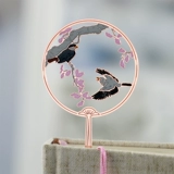Cicada Wing Creative Metal Bookmark Classical Chinese Wind Tour Fan Custom Студенты используют милые и изысканные закладки для дневного и изысканного учителя
