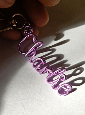 定制手工字母个性新款包扣挂饰