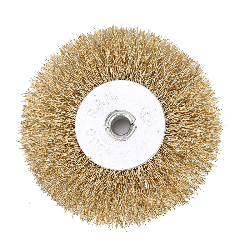 Flat grinding, cleaning and rust removal of wire wheel holes