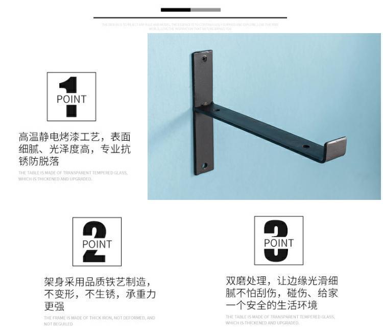 墙上置物架一字隔板墙壁书架实木搁板墙面壁挂置物架创意收纳铁艺