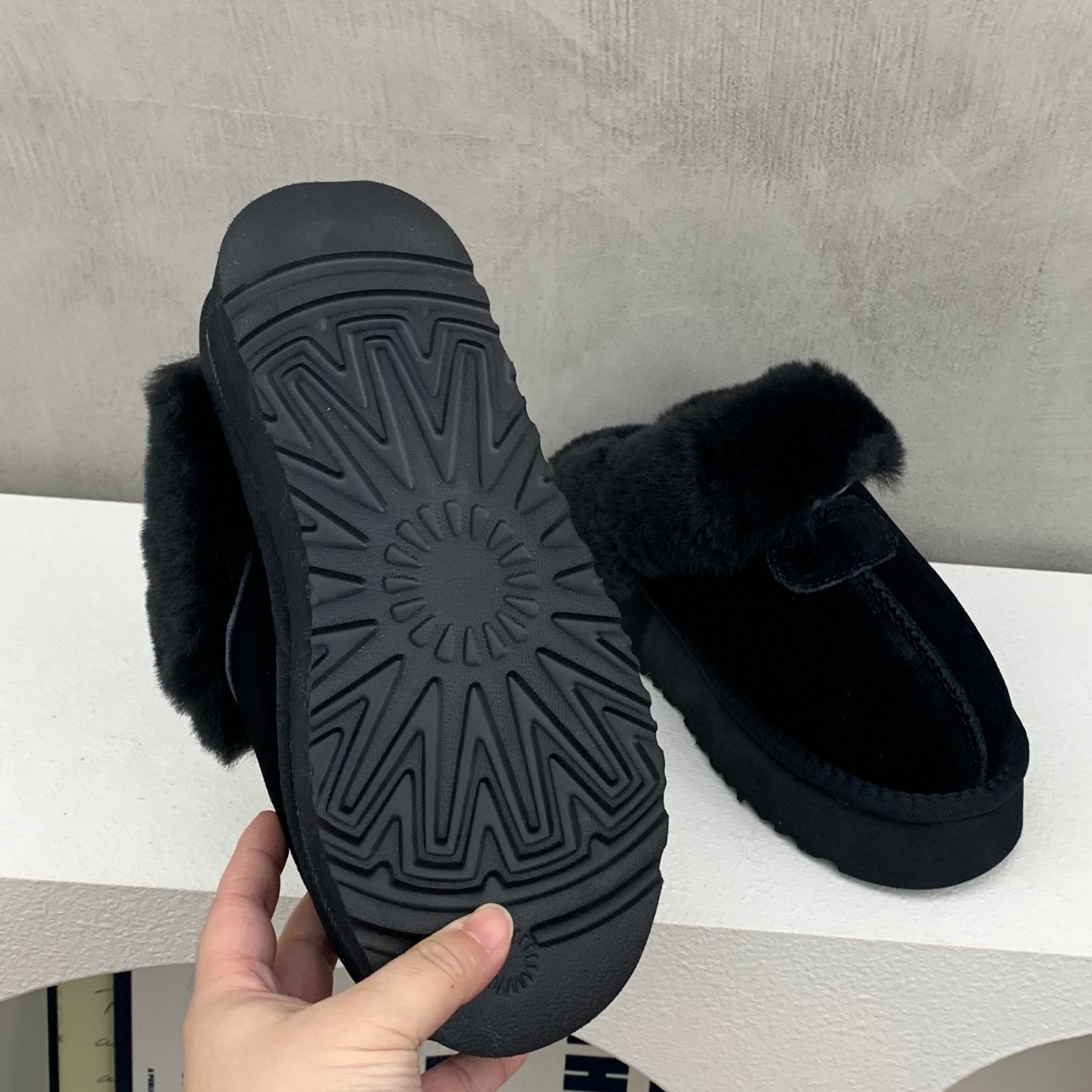 2025年新款时尚雪地鞋女冬季真皮毛口加绒厚底保暖外穿包头半拖鞋,淘宝优惠券,粉丝福利购,淘宝优惠卷