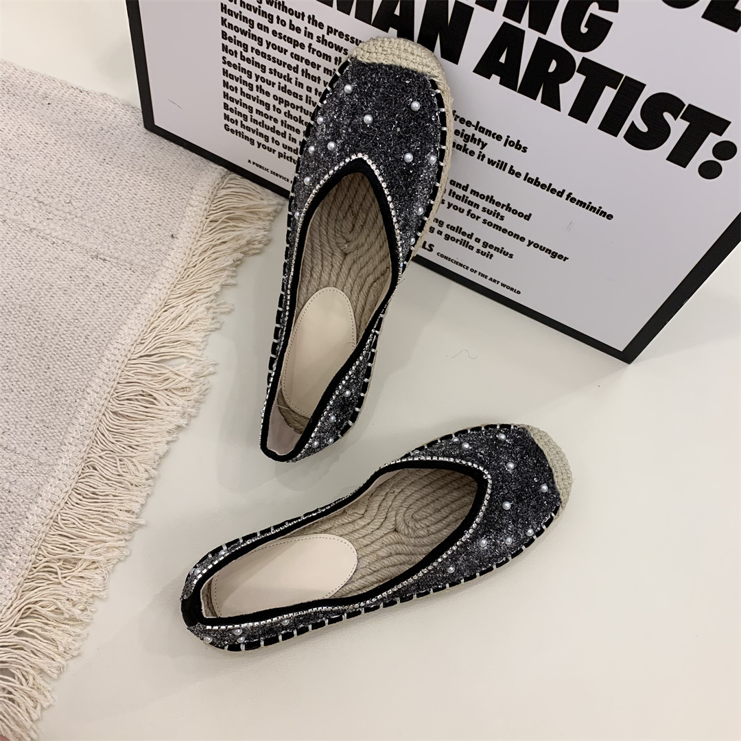 渔夫鞋女2025年秋季新款百搭一脚蹬懒人平底单鞋豆豆鞋子潮ins女,淘宝优惠券,粉丝福利购,淘宝优惠卷