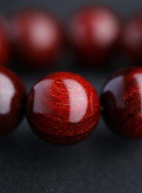 真印度小叶紫檀手串108多圈单圈