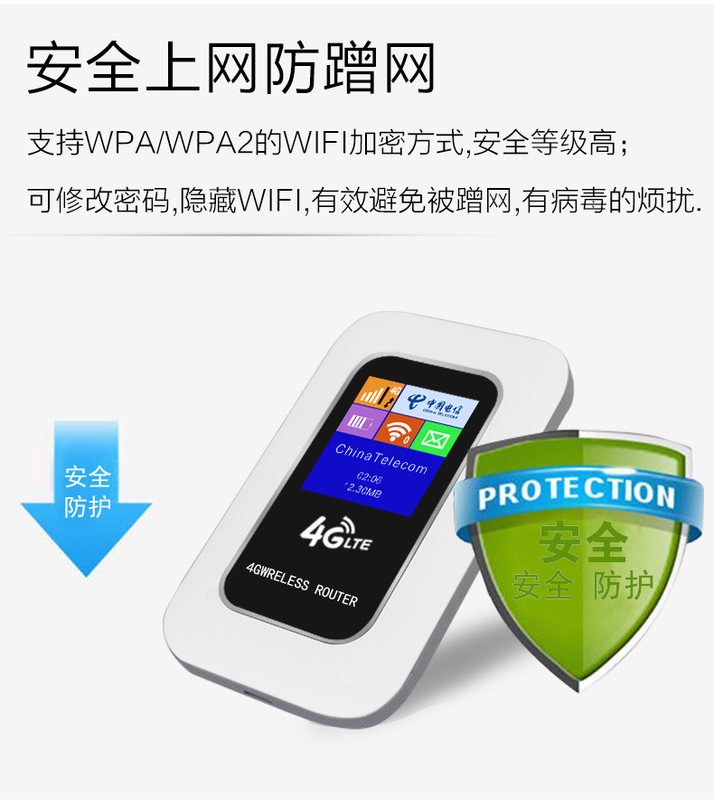 【可换卡】4g随身wifi三网通无线路由器电信联通插卡CAT6上网宝移动车载mifi便携式流量无限卡托热点网络设备 - 图1