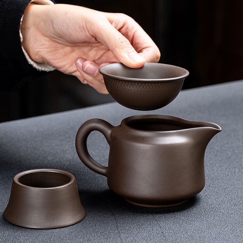 原矿紫砂公道杯茶海高档分茶器茶漏茶滤陶瓷功夫茶具过滤茶水公杯,淘宝优惠券,粉丝福利购,淘宝优惠卷