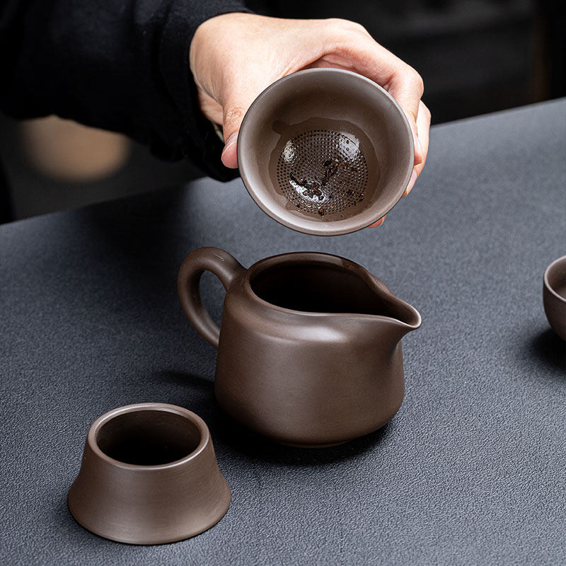 原矿紫砂公道杯茶海高档分茶器茶漏茶滤陶瓷功夫茶具过滤茶水公杯,淘宝优惠券,粉丝福利购,淘宝优惠卷