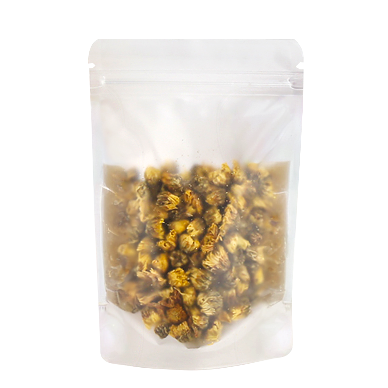 高档磨砂透明花茶果茶包装自封袋五谷杂粮零食分装防潮站立密封袋,淘宝优惠券,粉丝福利购,淘宝优惠卷