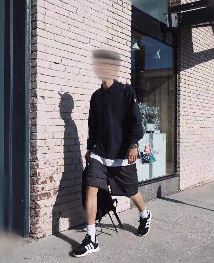 余文乐同款 ins 恤男潮 t 衫男长袖 polo 翻领刺绣 C电影EMPT C.E 新品 余文乐同款 ins 恤男潮 t 衫男长袖 polo 翻领刺绣 C电影EMPT C.E 新品