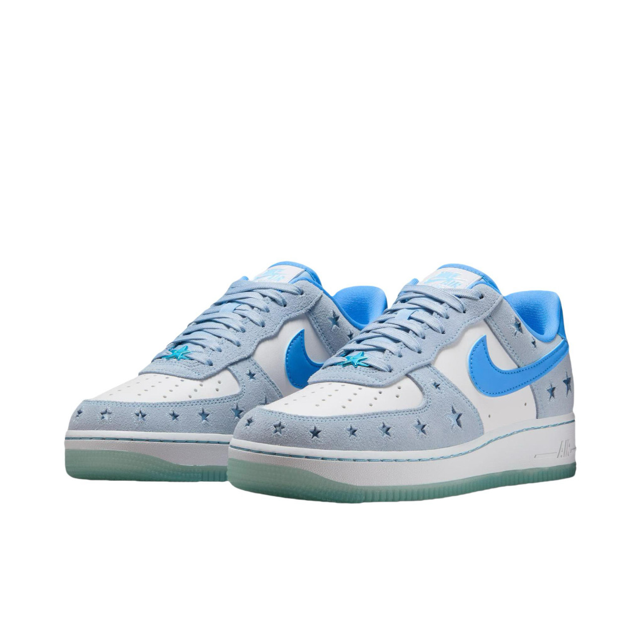 Nike Air Force 1 空军一号 板鞋 轻便舒适百搭耐磨 冰蓝色,淘宝优惠券,粉丝福利购,淘宝优惠卷