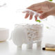 Wall-mounted cotton swab box wall-mounted makeup remover transparent