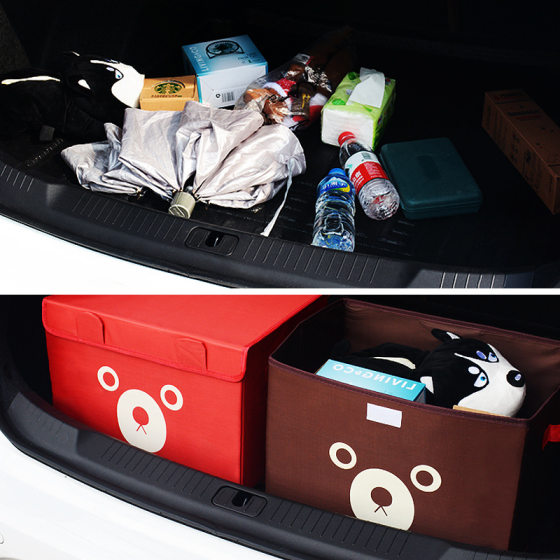 Foldable cartoon car storage box