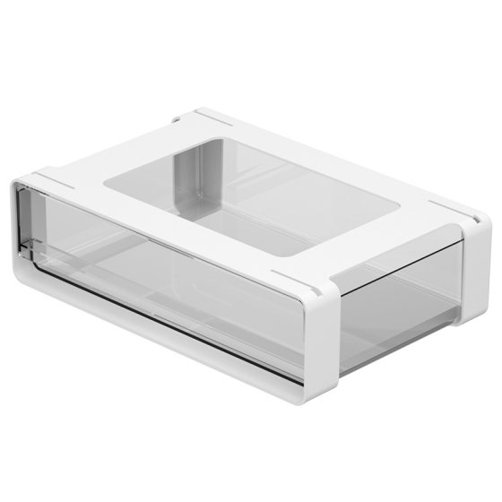 No-punch drawer-type desktop storage box under the desk