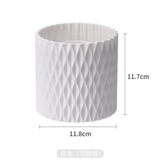 Large capacity rotating pen holder makeup brush storage box