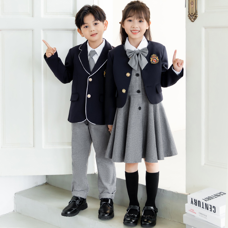 幼儿园园服秋季小学生班服英伦风儿童校服套装学院风运动服春秋款