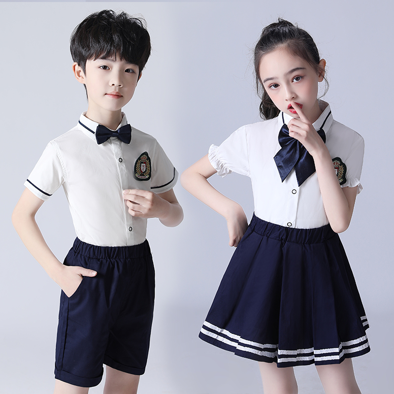 儿童合唱服演出服新款合唱服装学生大合唱团小学生朗诵表演服六一-图3