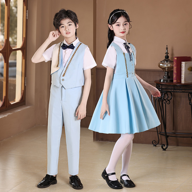 元旦节儿童合唱演出服大合唱表演服毕业班服中小学生合唱服学院风,淘宝优惠券,粉丝福利购,淘宝优惠卷
