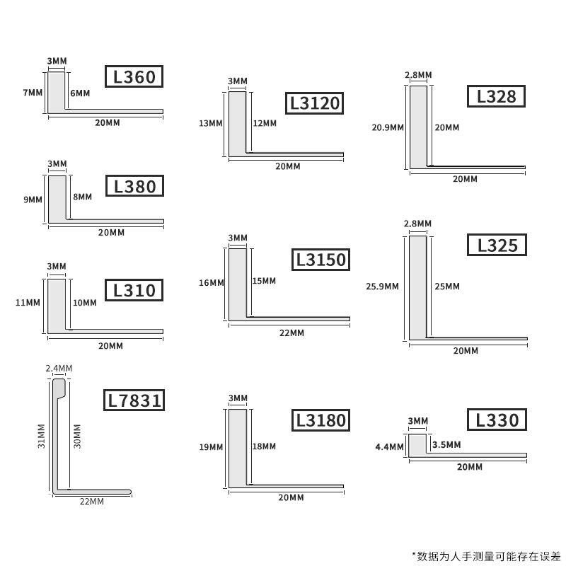 L型铝合金收边条直角包边瓷砖收口条压条极窄金属阳角线装饰线条 - 图1