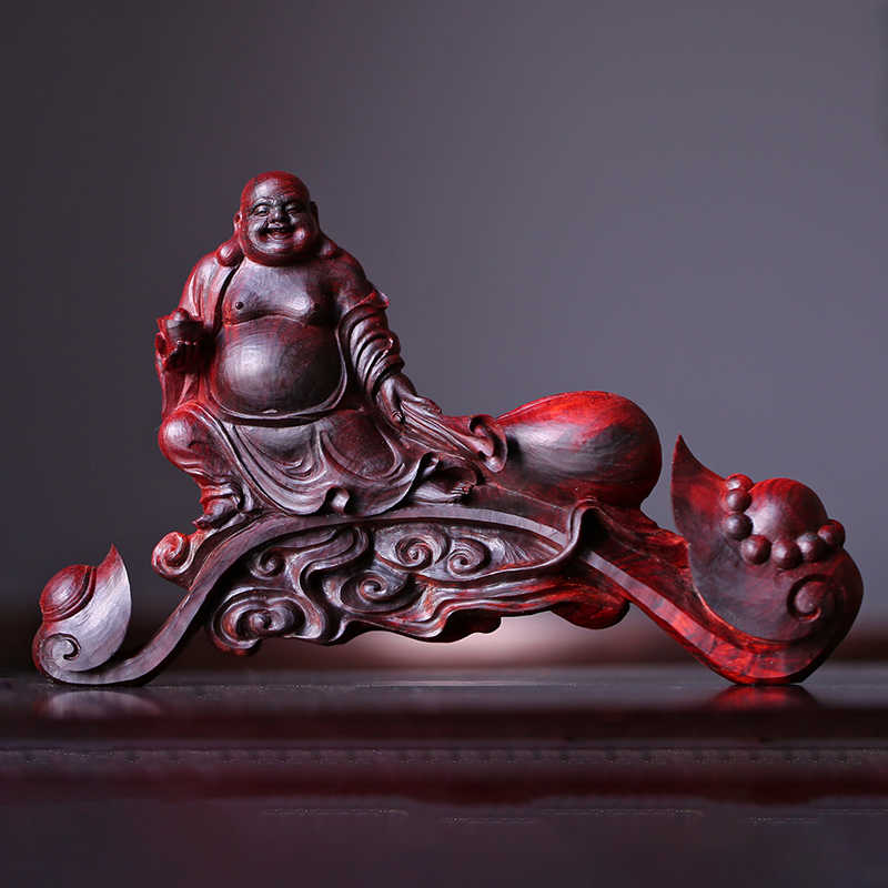 骨董品 紫砂彫•彌勒菩薩像(紫清水泥) 骨董品 紫砂彫•彌勒菩薩像(紫清水泥)