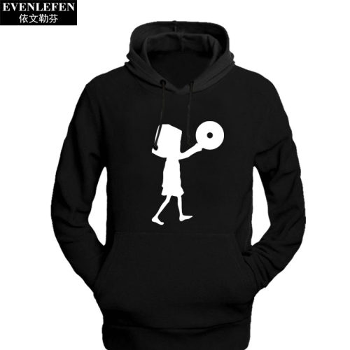 小小噩梦连帽衫卫衣男女游戏周边上衣服抓加绒外套带帽秋冬装套头 - 图0