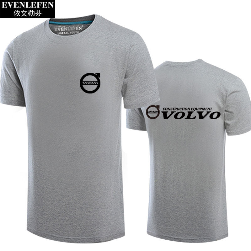 沃尔沃4s店麋鹿可定制车友会文化衫 依文勒芬T恤