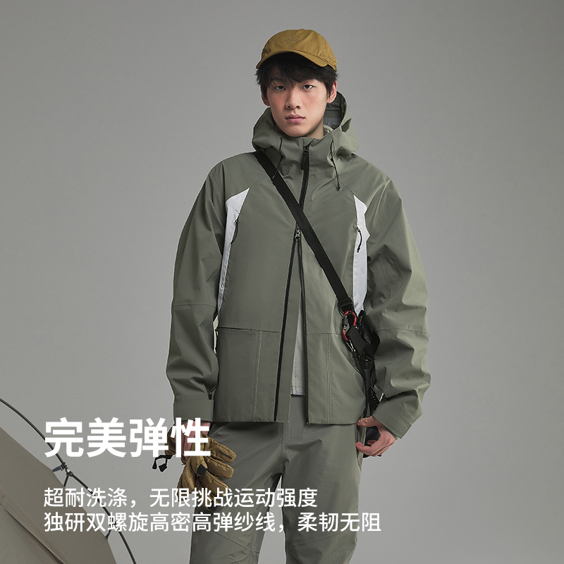 Naturehike挪客户外防风防水冲锋衣三合一男2023新款登山服外套女