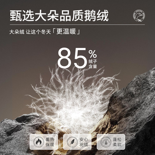 [水貂毛领/兔毛皮内胆]梦特娇冬季男士尼克服皮草外套羽绒服保暖J - 图2