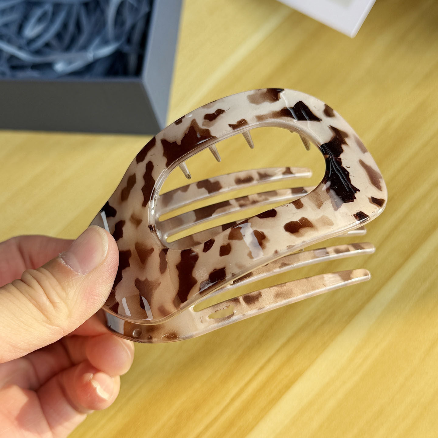 外网单个160+!气质女士心头爱！豹纹扁平夹高端四件套发饰发夹,淘宝优惠券,粉丝福利购,淘宝优惠卷