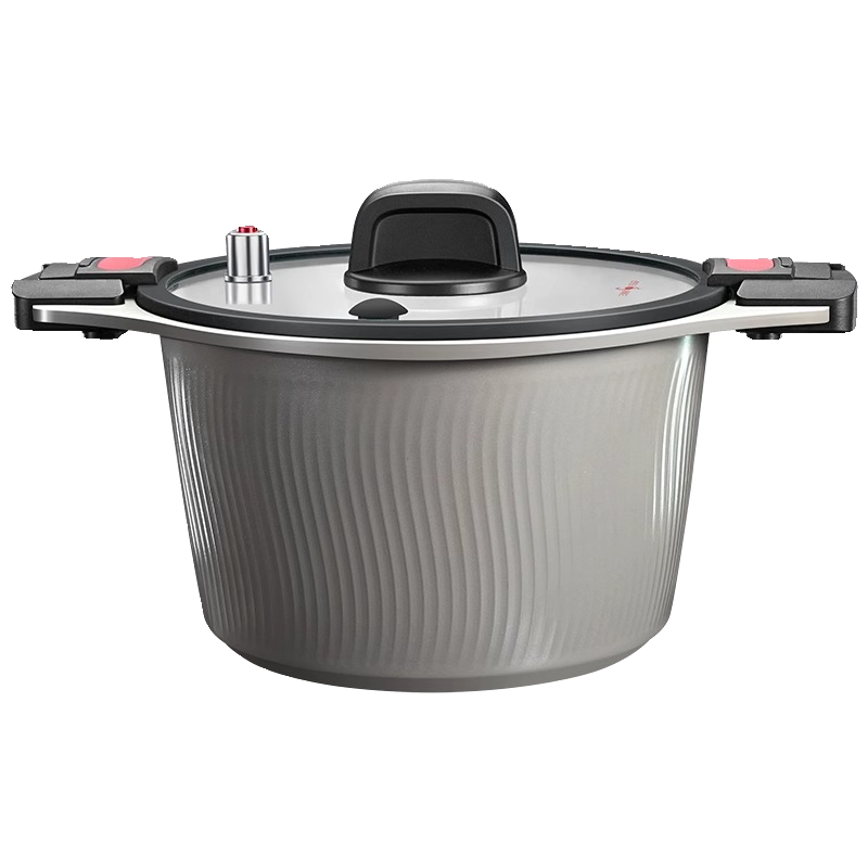 德国进口钛陶瓷炖煮焖微压锅厨房抗菌电磁炉汤锅家用2024新款蒸锅 - 图3