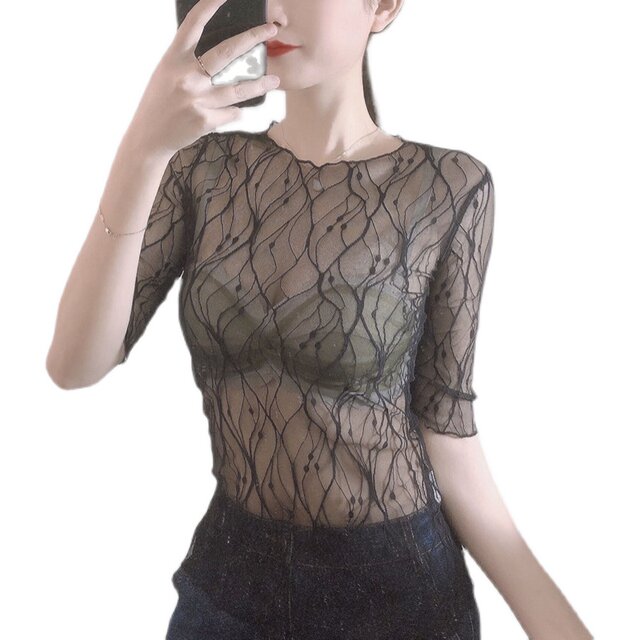 Summer ຮູບແບບໃຫມ່ຂອງແມ່ຍິງ lace ພາຍໃນຕາຫນ່າງ
