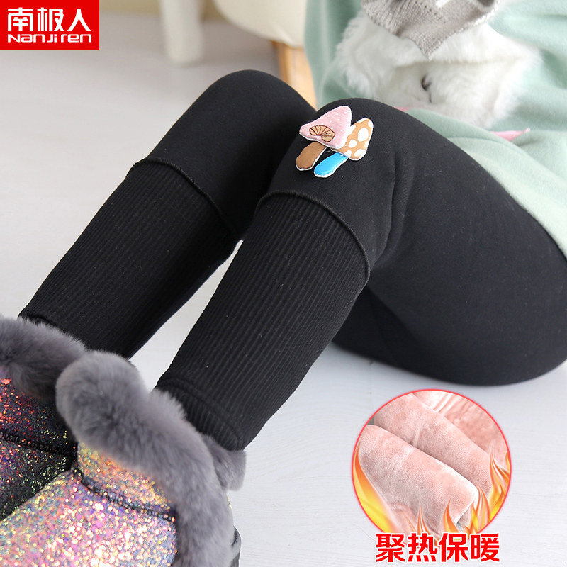 童装女童棉裤加绒加厚冬装长裤子 米酷童装裤子