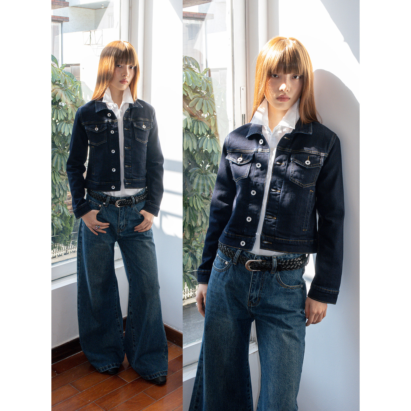 FUNKYFUN 原色牛仔小版型短款开衫翻领夹克外套,淘宝优惠券,粉丝福利购,淘宝优惠卷