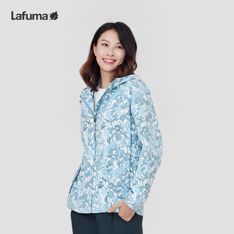 LAFUMA乐飞叶户外2024新款防水透湿时尚印花夹克衫女运动风衣外套,淘宝优惠券,粉丝福利购,淘宝优惠卷