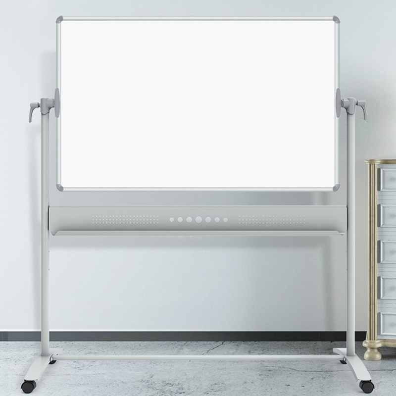 VIZ-PRO白板支架式双面磁性白板办公会议移动大白板写字板白板黑板支架式家用白板可翻转培训教学立式黑板墙 - 图0