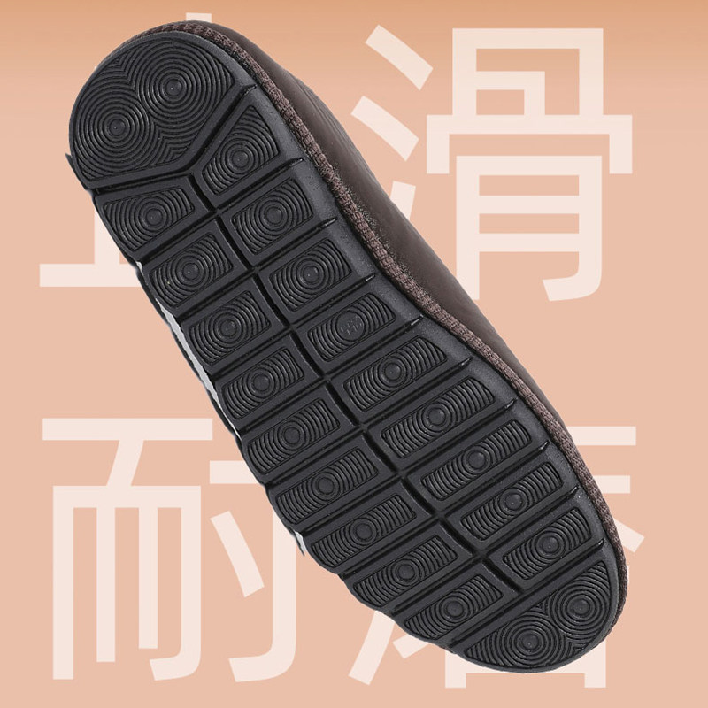 老北京布鞋男冬季加绒保暖防滑爸爸鞋黑色休闲传统复古一脚蹬棉鞋,淘宝优惠券,粉丝福利购,淘宝优惠卷